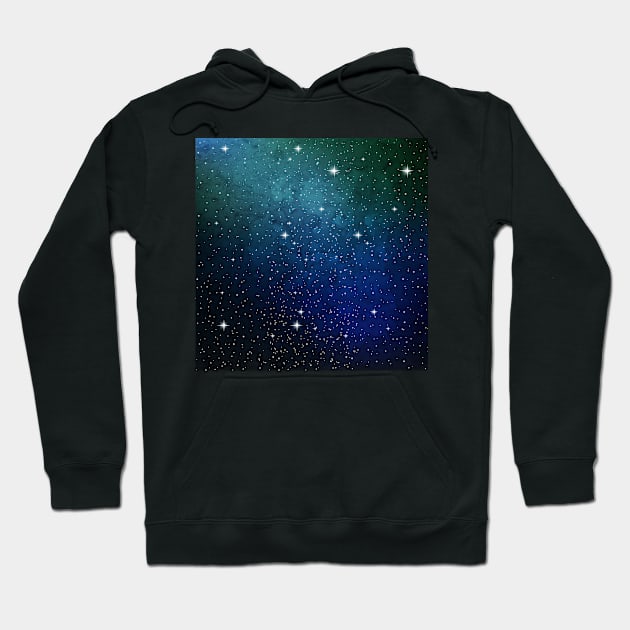 Galaxy space universe Hoodie by Eric Okore